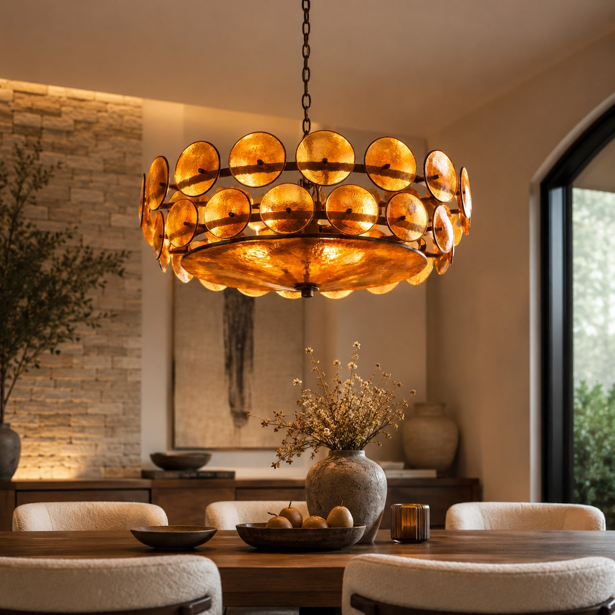 Colorful Modern Glass Pendant Light Adjustable Hanging Fixture for Kitchen Island Ambient Lighting
