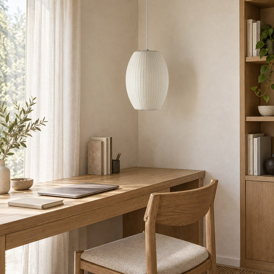 Modern Glass Pendant Lighting Adjustable LED Fixture for Kitchen Island in the study