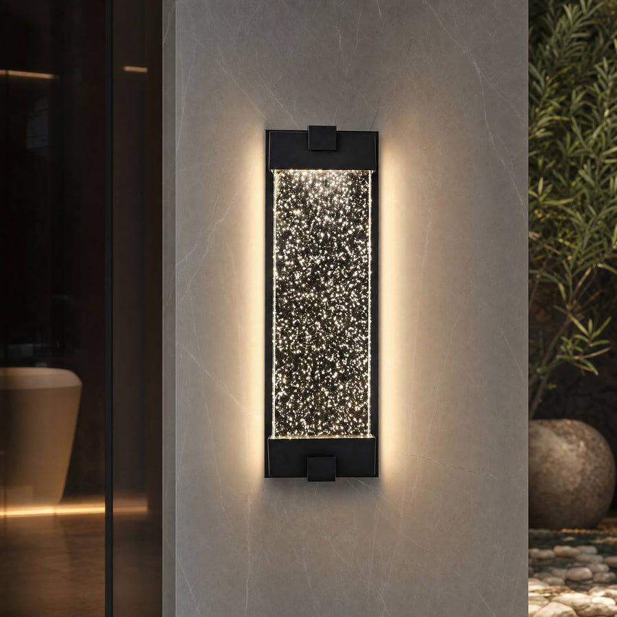 Modern Minimalist Wall Lantern Outdoor Light Aluminum Waterproof LED 3000K Warm Glow in the evening