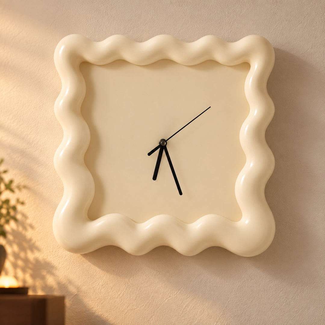 Modern Wall Clock Round Silent Movement Wall Mounted ABS Plastic 30cm for Home Decor