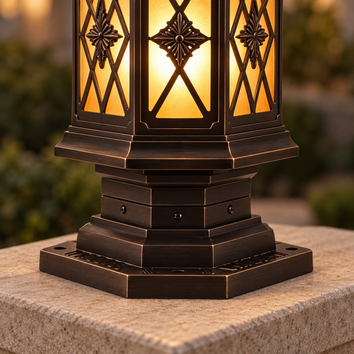 Modern Outdoor Pillar Light Wall Mounted Aluminum Frosted Glass Shade IP65 Waterproof
