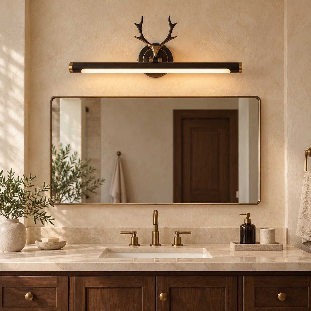Modern Wall Sconce Lighting Wall Mounted Copper Body Acrylic Shade LED Dimmable Light Modes