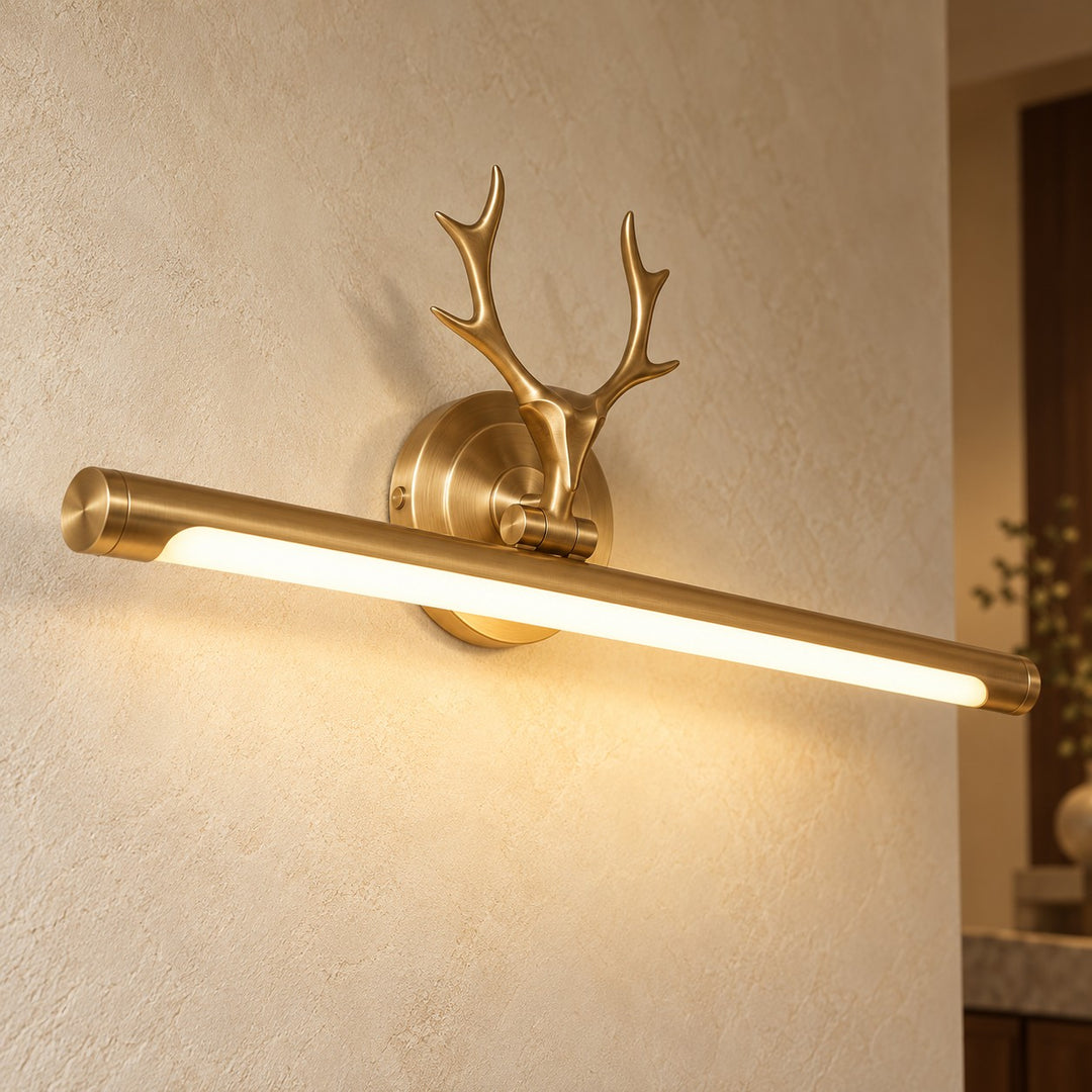 Modern Wall Sconce Lighting Wall Mounted Copper Body Acrylic Shade LED Dimmable Light Modes