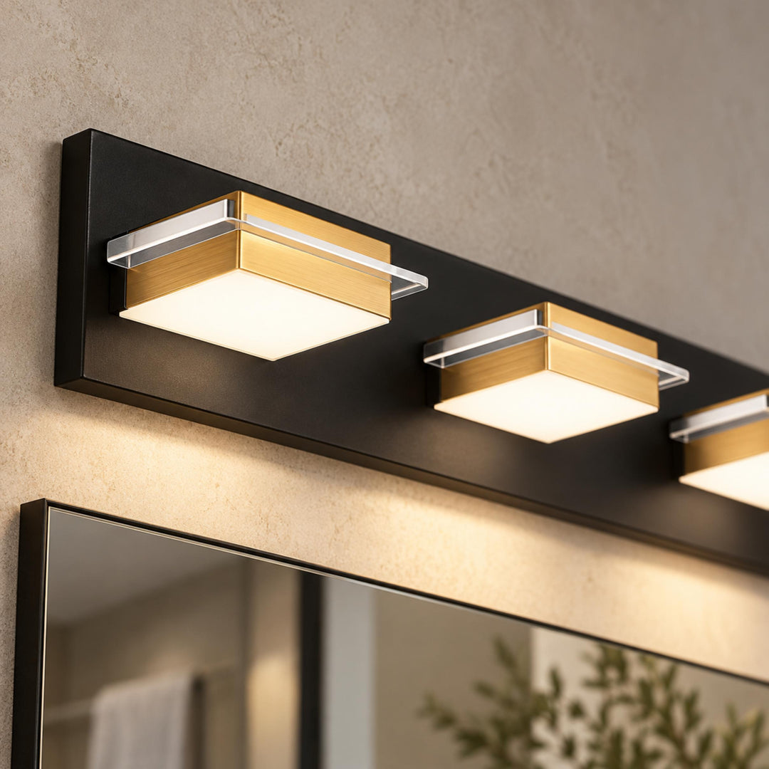Modern Wall Sconce Lighting Wall Mounted Iron and Acrylic Frosted Diffuser 3-5 Heads