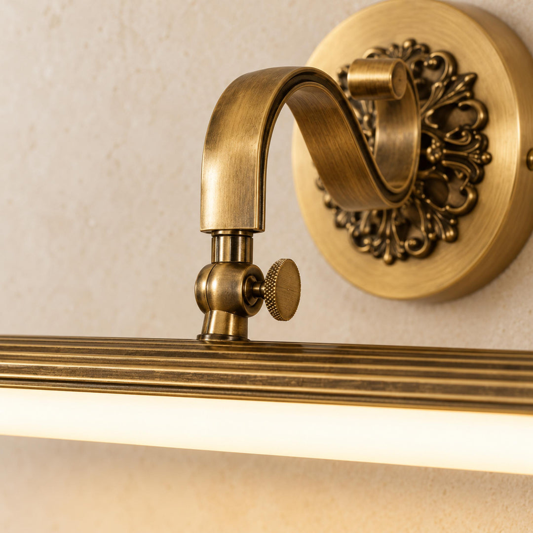 Retro Wall Sconce Lighting Wall Mounted Copper Metal Fixture for Bathroom Vanity Illumination