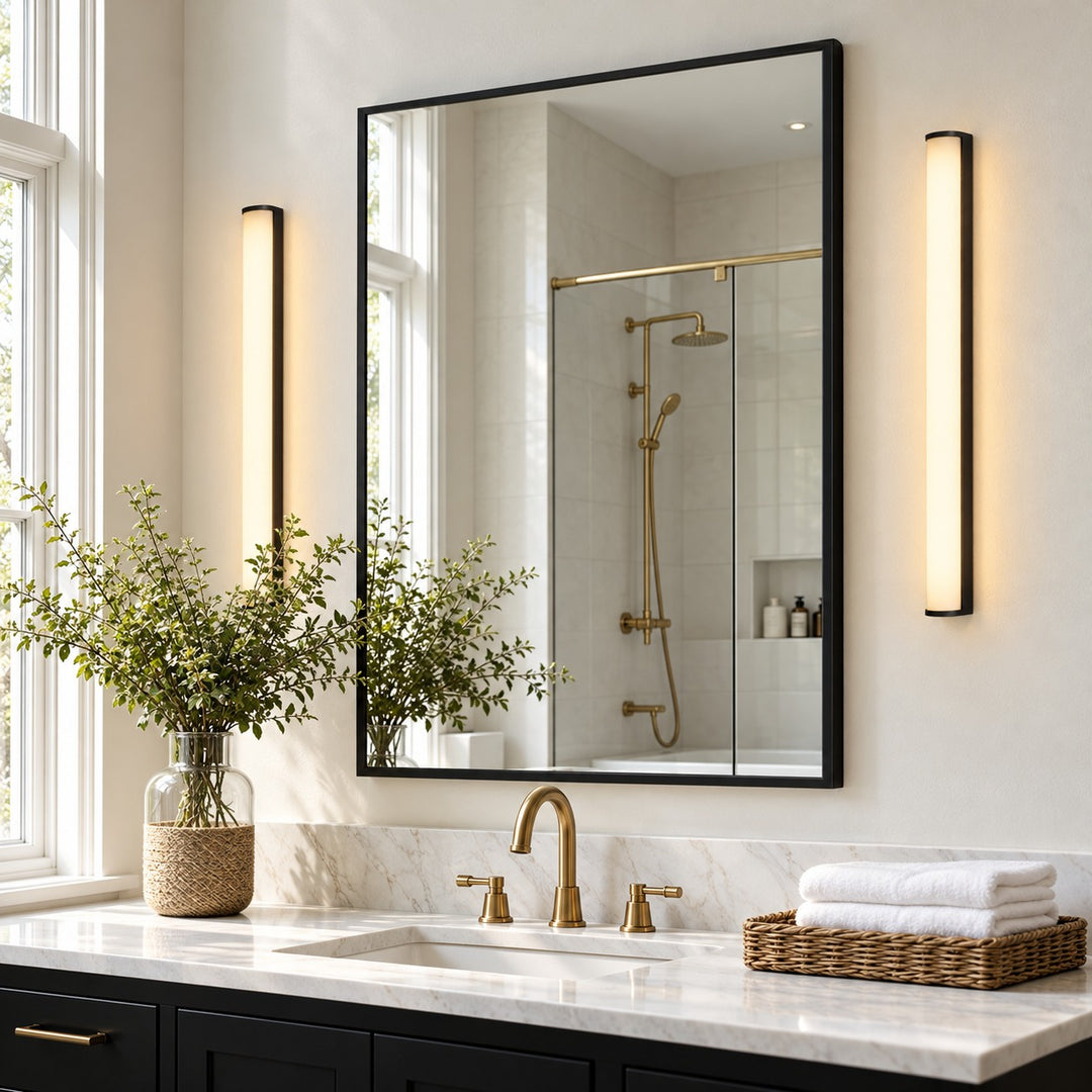Minimalist Wall Light Wall Mounted Aluminum PC Diffuser LED Bathroom Sconce Lighting