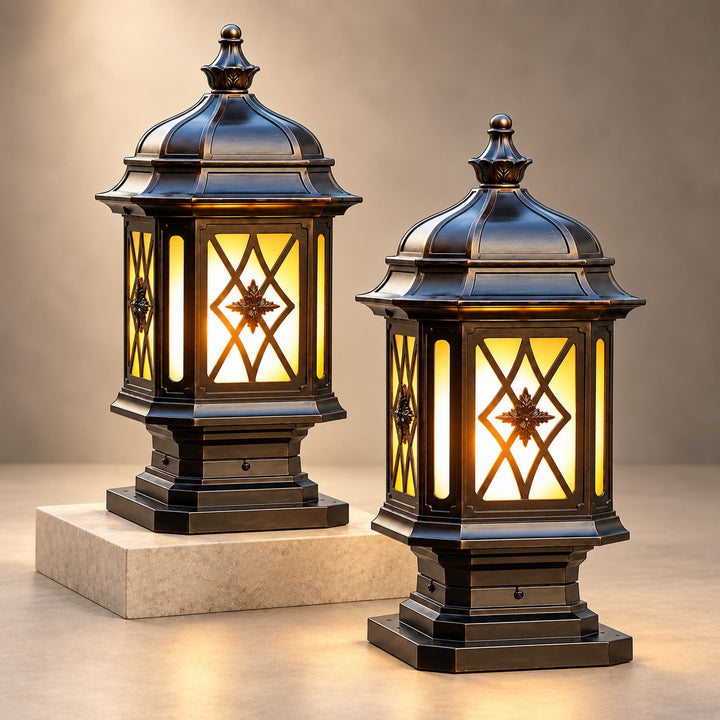 Modern Outdoor Pillar Light Wall Mounted Aluminum Frosted Glass Shade IP65 Waterproof