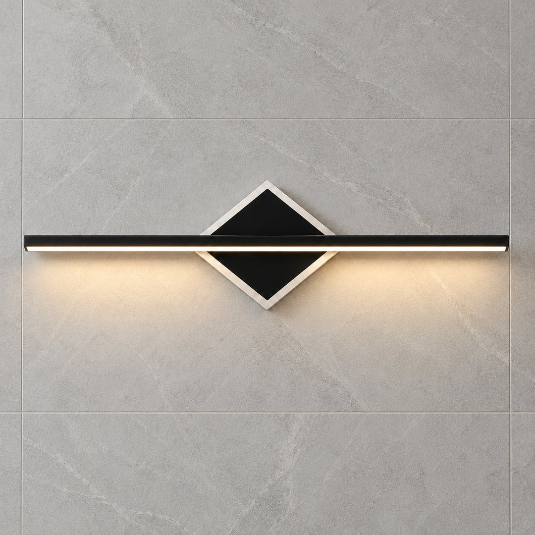 Modern Wall Light Wall Mounted Aluminum Frame Acrylic Base Focused Bathroom Vanity Sconce