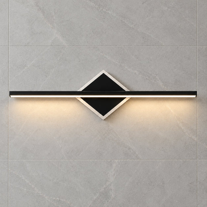 Modern Wall Light Wall Mounted Aluminum Frame Acrylic Base Focused Bathroom Vanity Sconce