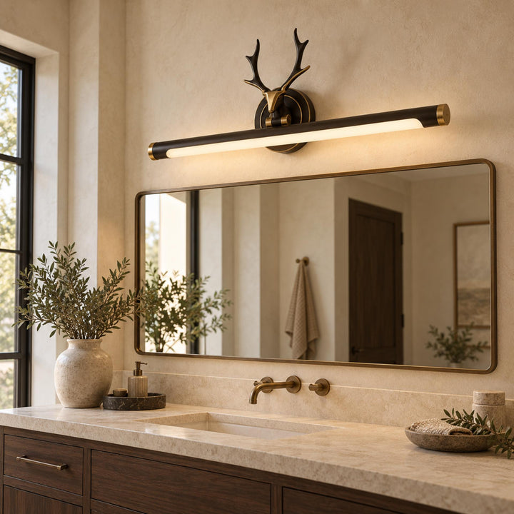 Modern Wall Sconce Lighting Wall Mounted Copper Body Acrylic Shade LED Dimmable Light Modes