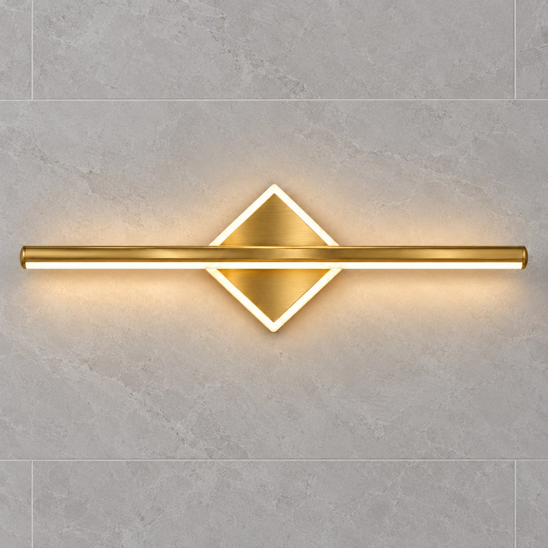 Modern Wall Light Wall Mounted Aluminum Frame Acrylic Base Focused Bathroom Vanity Sconce