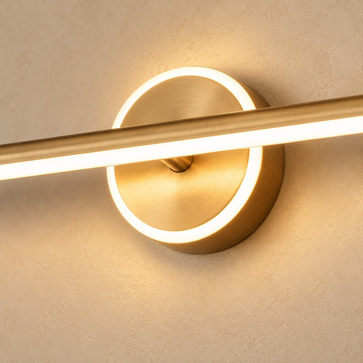 Modern Wall Sconce Bathroom Light Wall Mounted Aluminum and Acrylic Dimmable Vanity Fixture