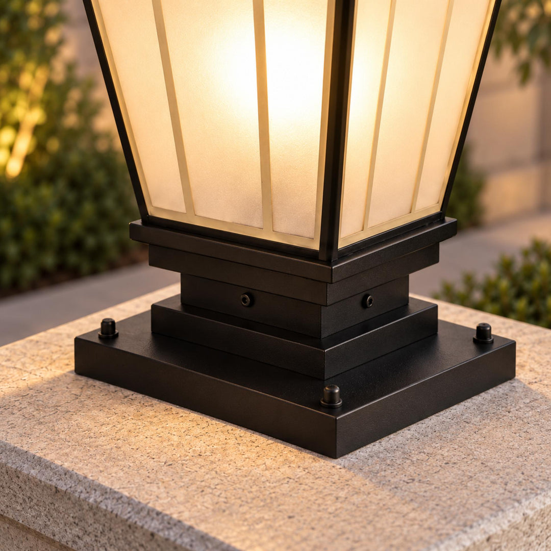 Modern Outdoor Wall Light IP55 Waterproof Solid Copper Glass Shade E27 Compatible