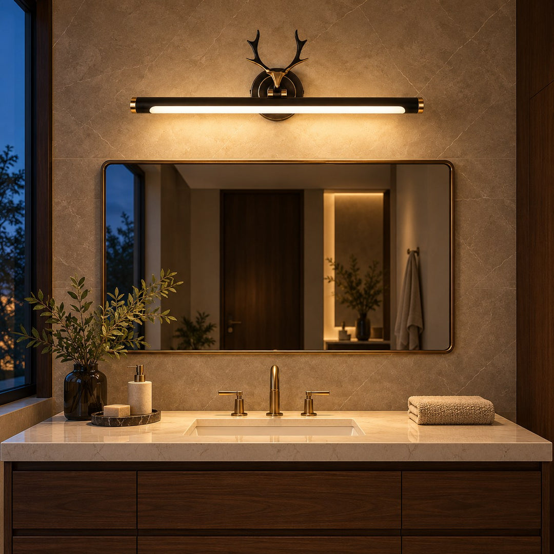 Modern Wall Sconce Lighting Wall Mounted Copper Body Acrylic Shade LED Dimmable Light Modes