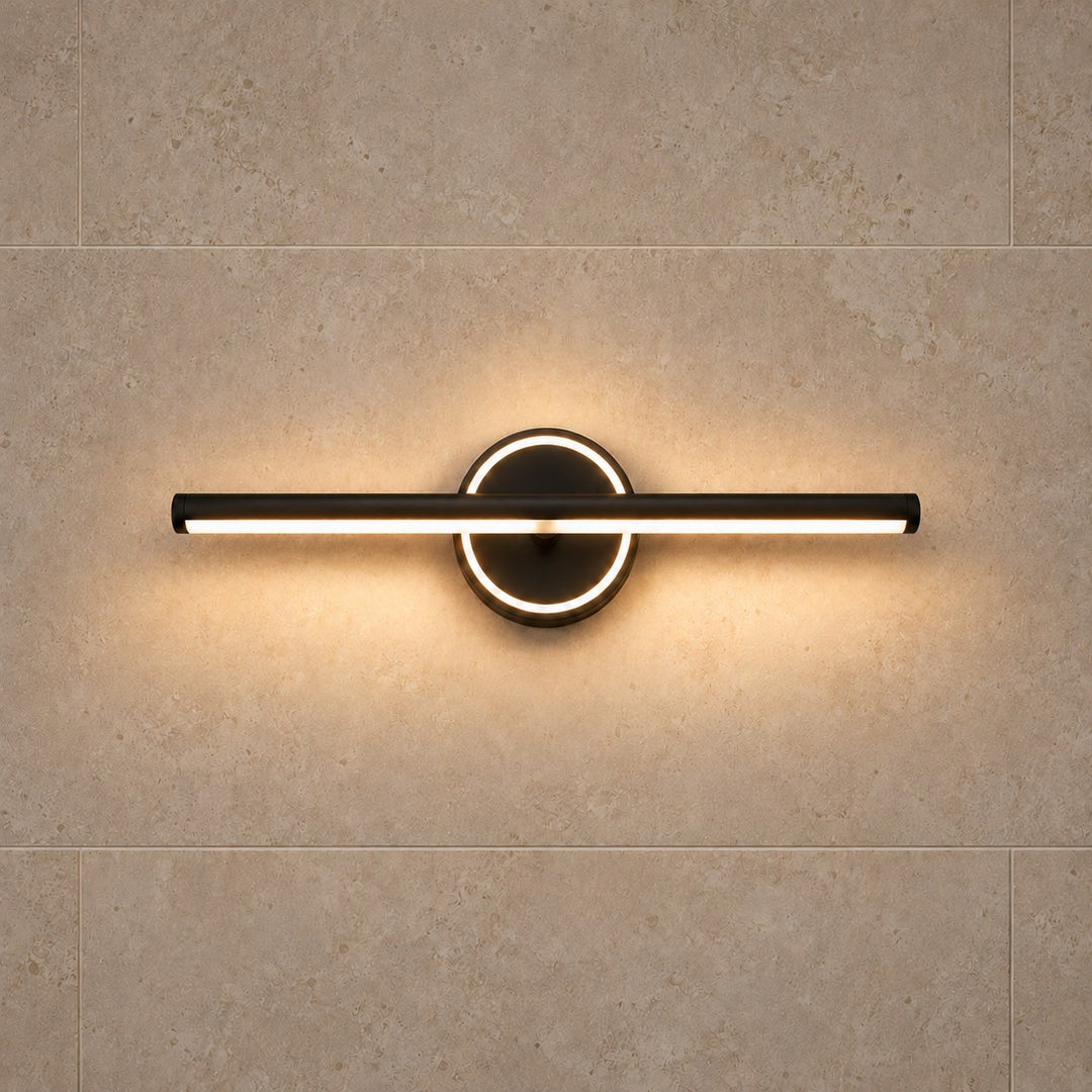 Modern Wall Sconce Bathroom Light Wall Mounted Aluminum and Acrylic Dimmable Vanity Fixture