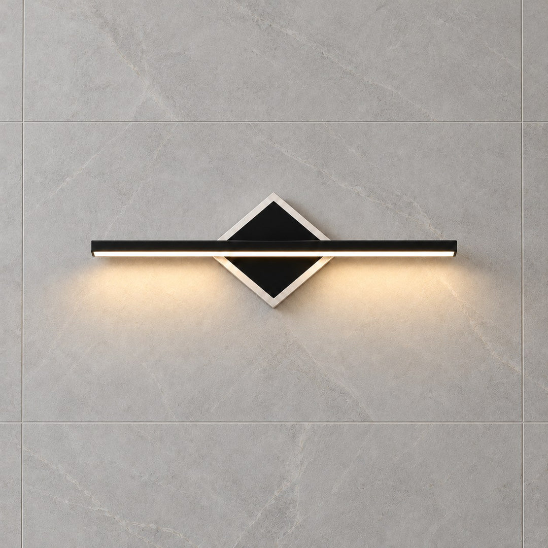 Modern Wall Light Wall Mounted Aluminum Frame Acrylic Base Focused Bathroom Vanity Sconce