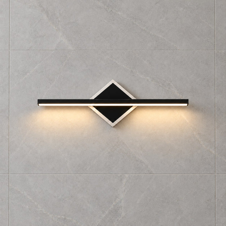 Modern Wall Light Wall Mounted Aluminum Frame Acrylic Base Focused Bathroom Vanity Sconce