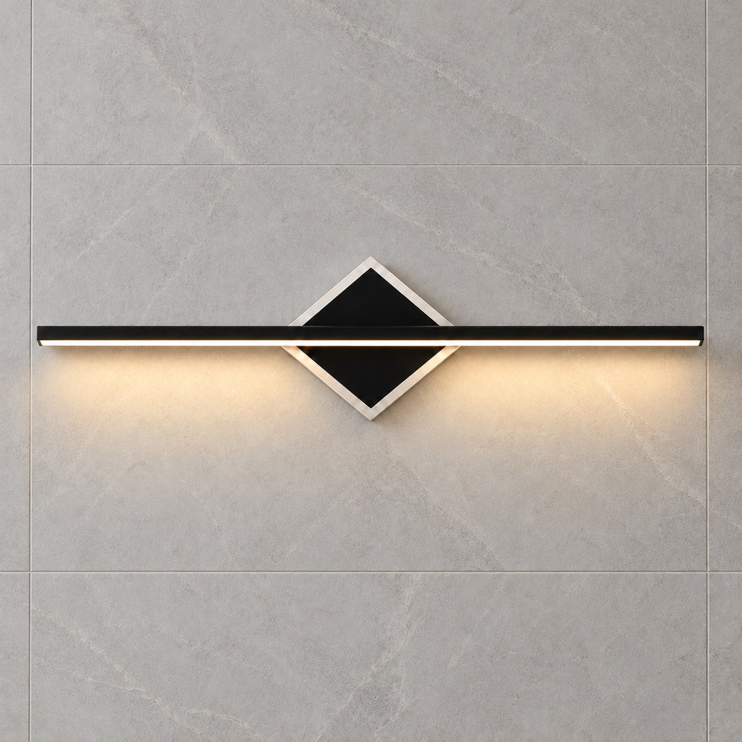 Modern Wall Light Wall Mounted Aluminum Frame Acrylic Base Focused Bathroom Vanity Sconce
