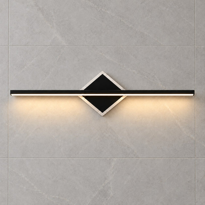 Modern Wall Light Wall Mounted Aluminum Frame Acrylic Base Focused Bathroom Vanity Sconce