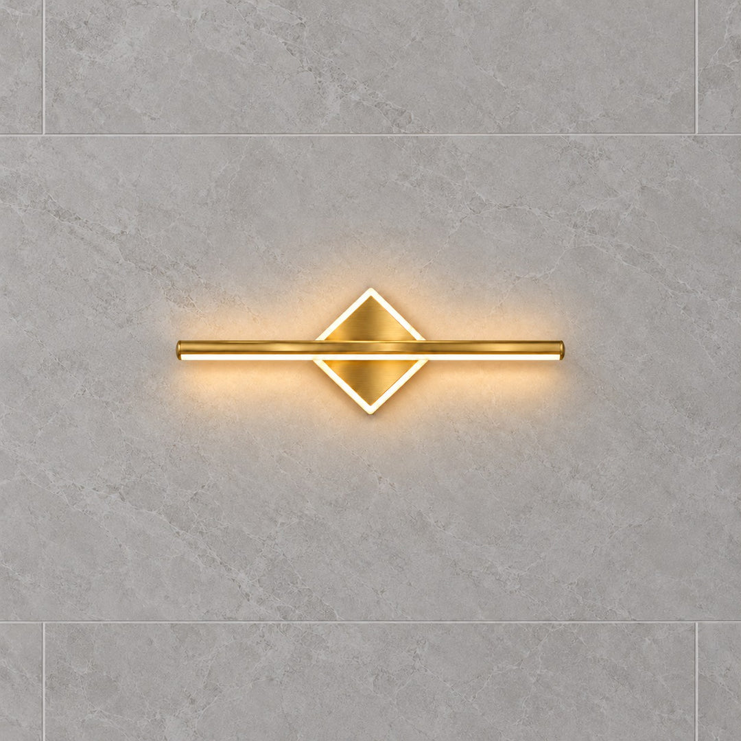 Modern Wall Light Wall Mounted Aluminum Frame Acrylic Base Focused Bathroom Vanity Sconce