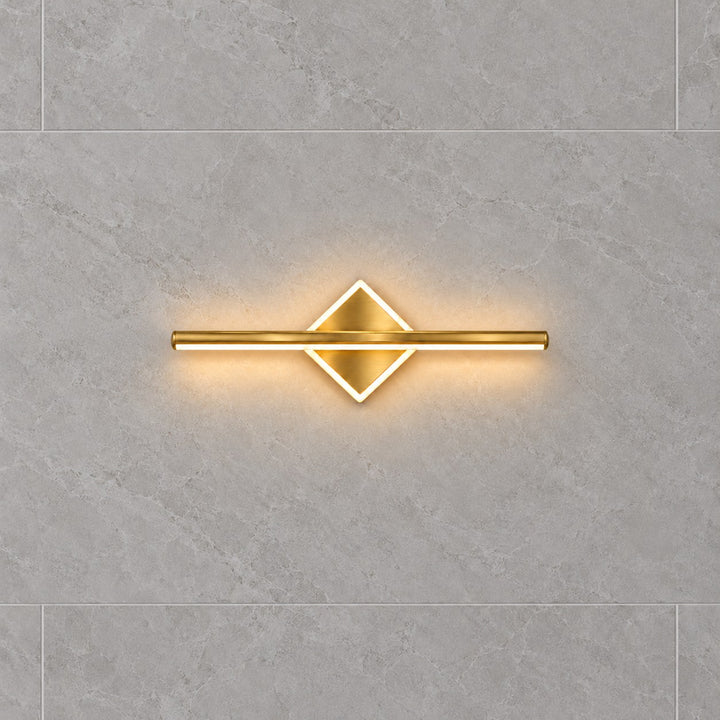 Modern Wall Light Wall Mounted Aluminum Frame Acrylic Base Focused Bathroom Vanity Sconce