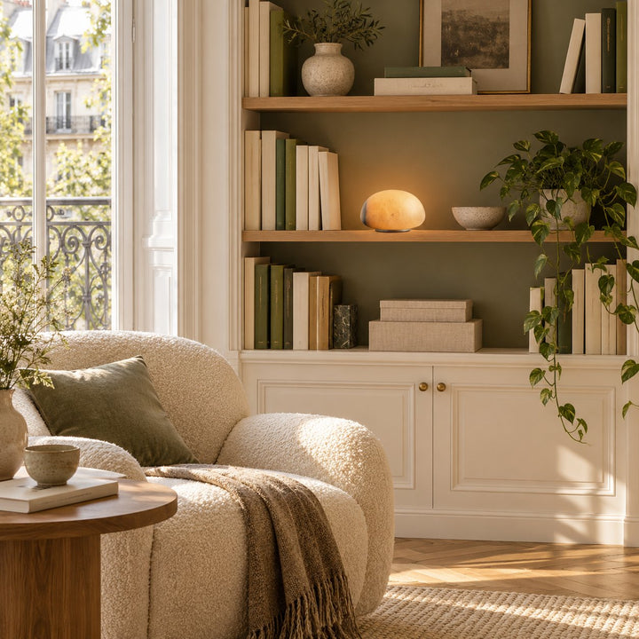 Modern Portable Table Lamp with Alabaster Shade and Built-in Battery for Cordless Lighting