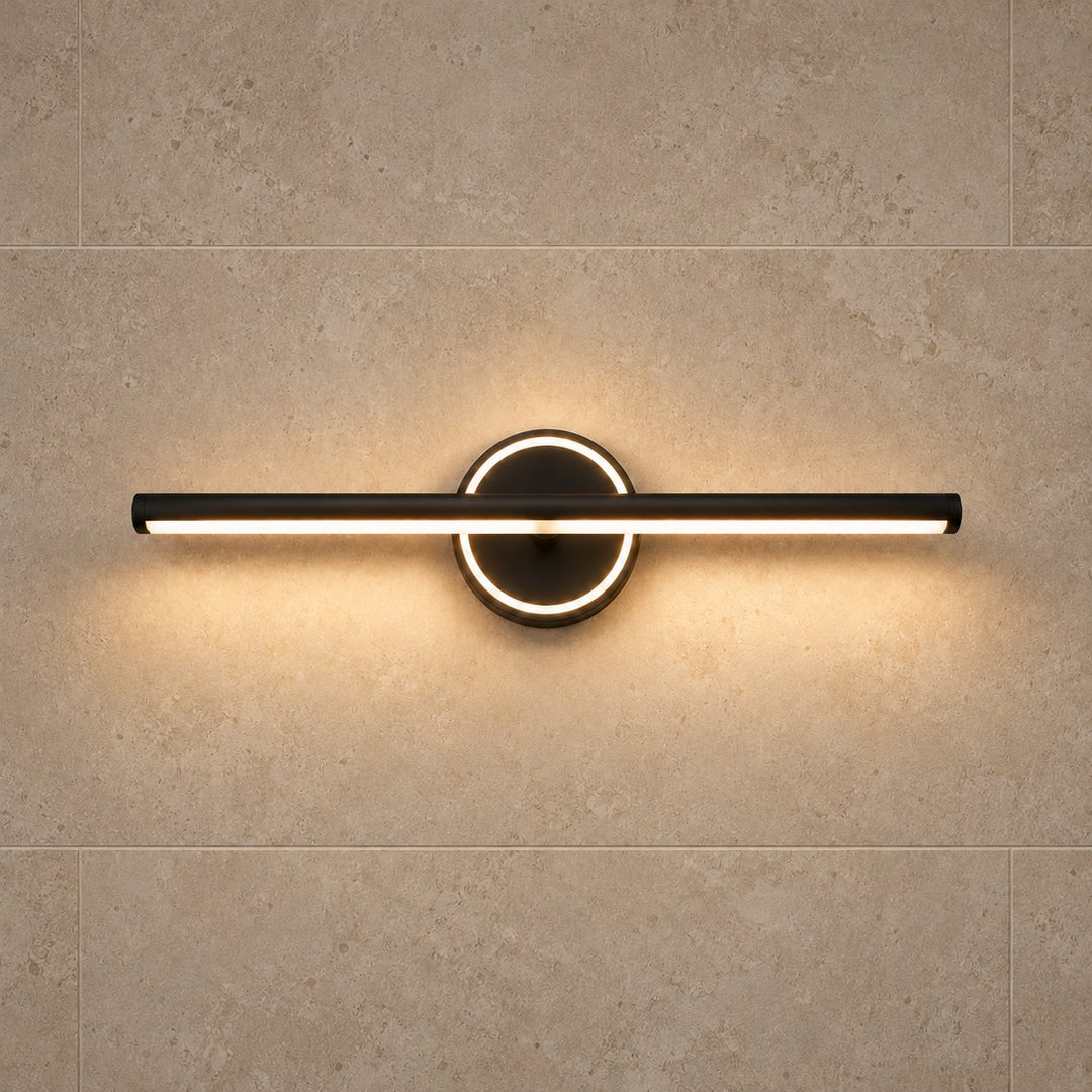 Modern Wall Sconce Bathroom Light Wall Mounted Aluminum and Acrylic Dimmable Vanity Fixture