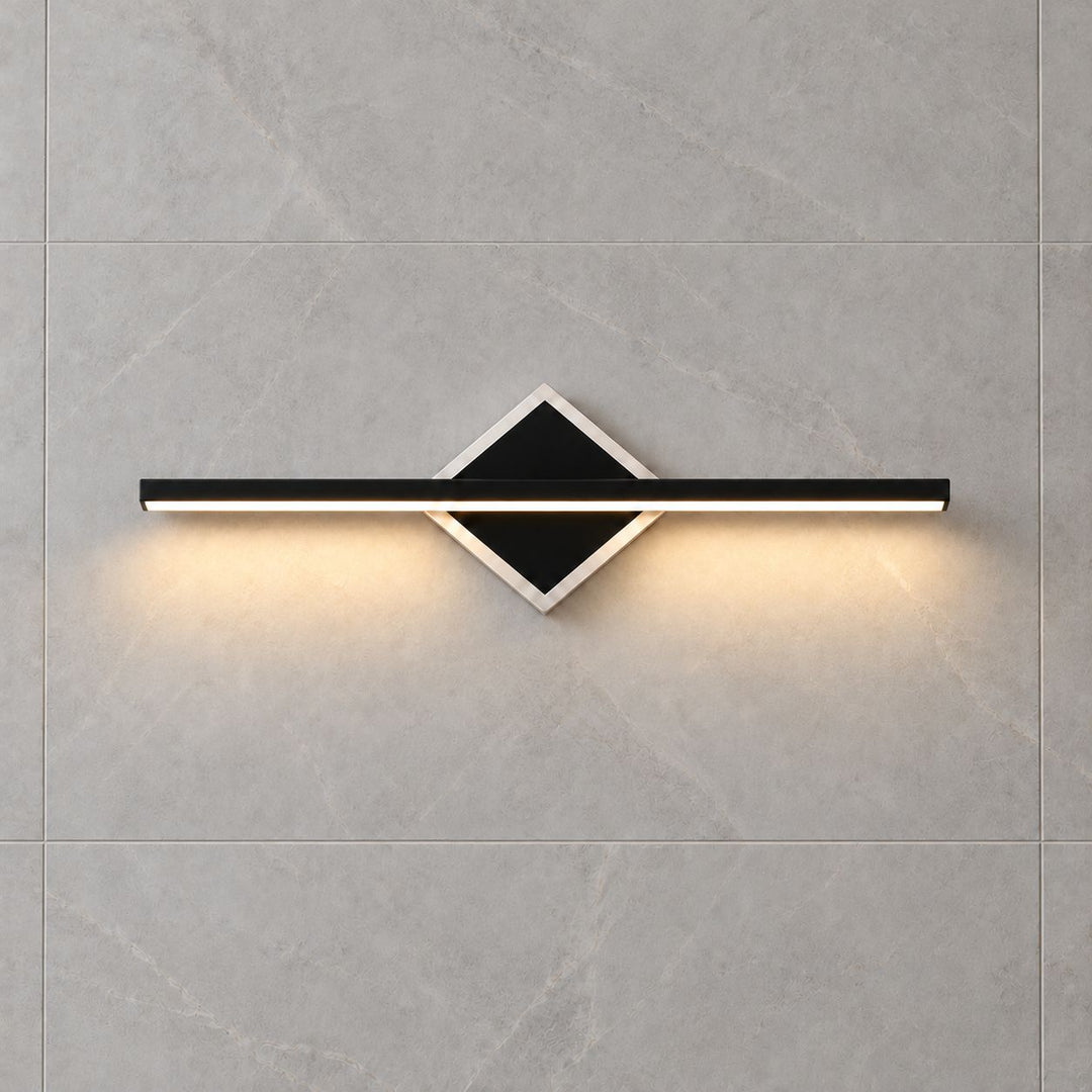 Modern Wall Light Wall Mounted Aluminum Frame Acrylic Base Focused Bathroom Vanity Sconce