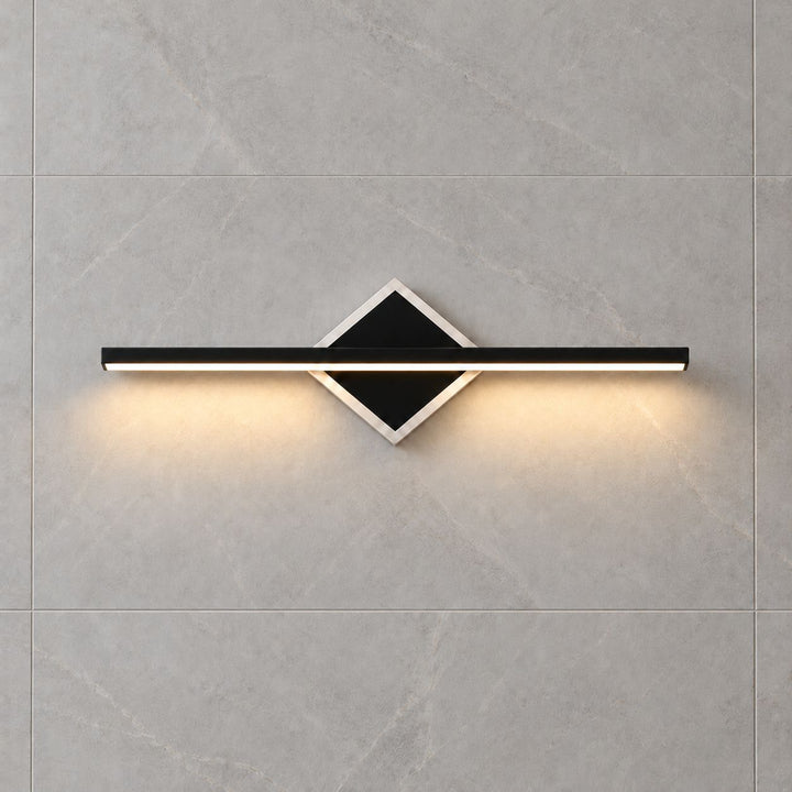 Modern Wall Light Wall Mounted Aluminum Frame Acrylic Base Focused Bathroom Vanity Sconce