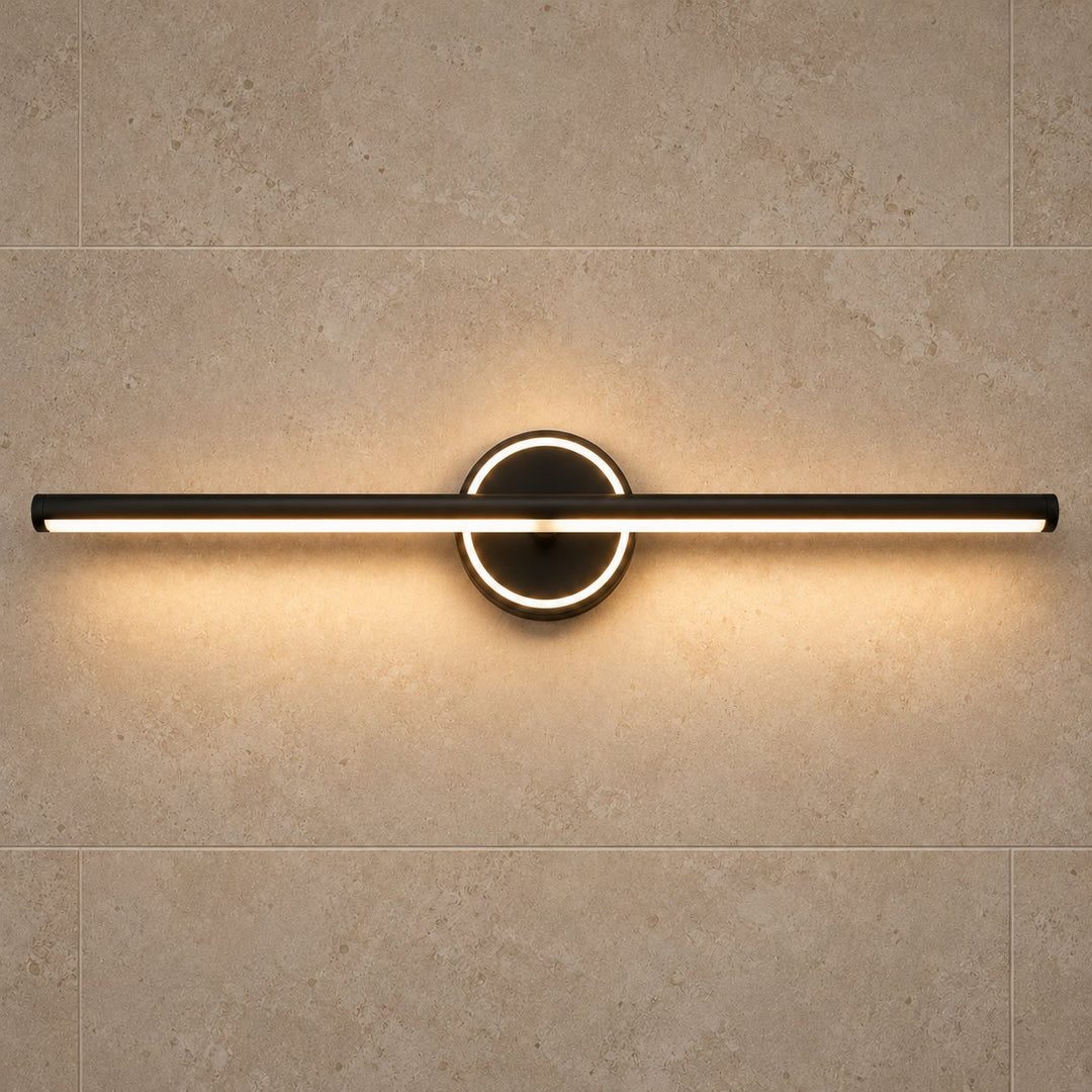 Modern Wall Sconce Bathroom Light Wall Mounted Aluminum and Acrylic Dimmable Vanity Fixture