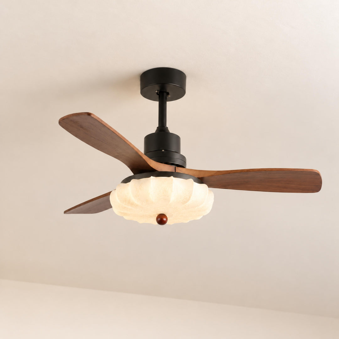 Modern Ceiling Fan Light Flush Mount Metal With Integrated LED For Efficient Illumination