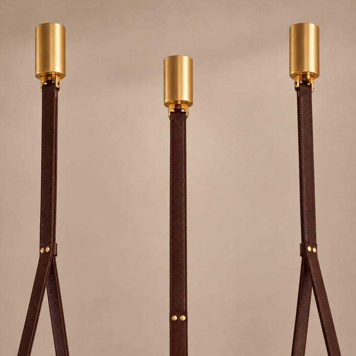 Modern Pendant Light Ceiling Mounted Alabaster Glass with Gold Hardware LED Adjustable
