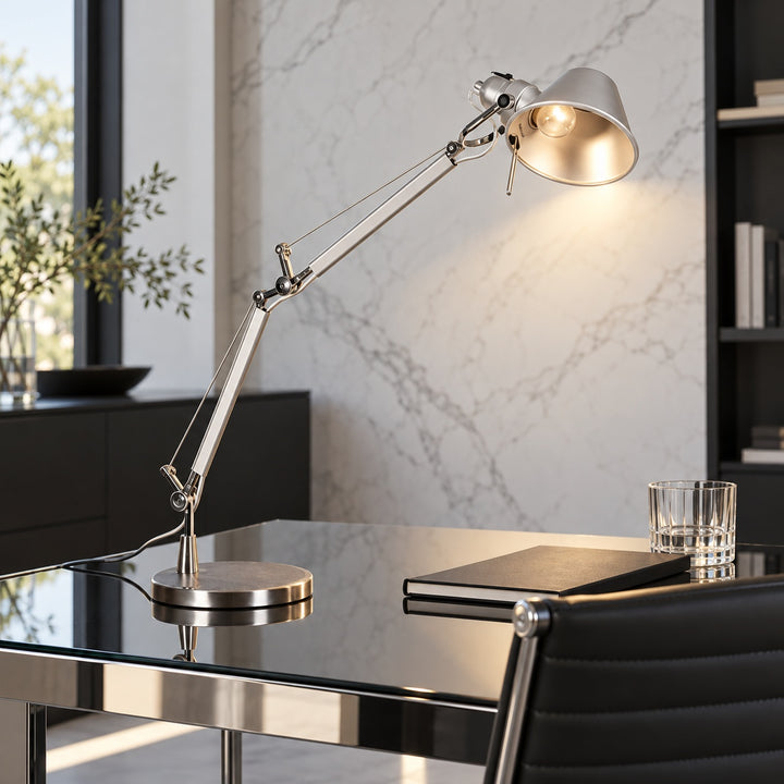 Modern Adjustable Desk Lamp Aluminum LED Lighting for Home Office Workspace