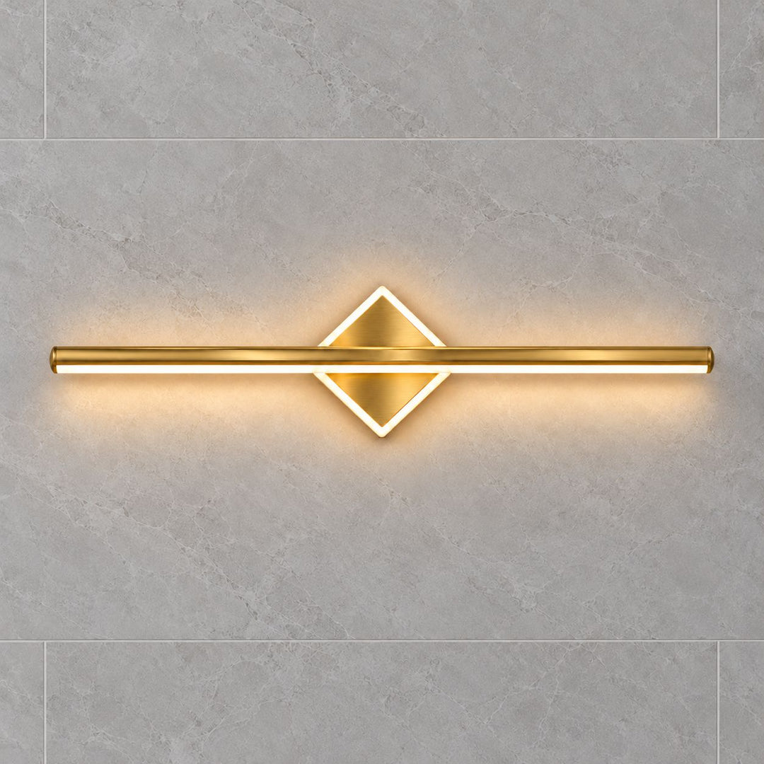Modern Wall Light Wall Mounted Aluminum Frame Acrylic Base Focused Bathroom Vanity Sconce