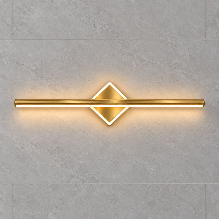 Modern Wall Light Wall Mounted Aluminum Frame Acrylic Base Focused Bathroom Vanity Sconce