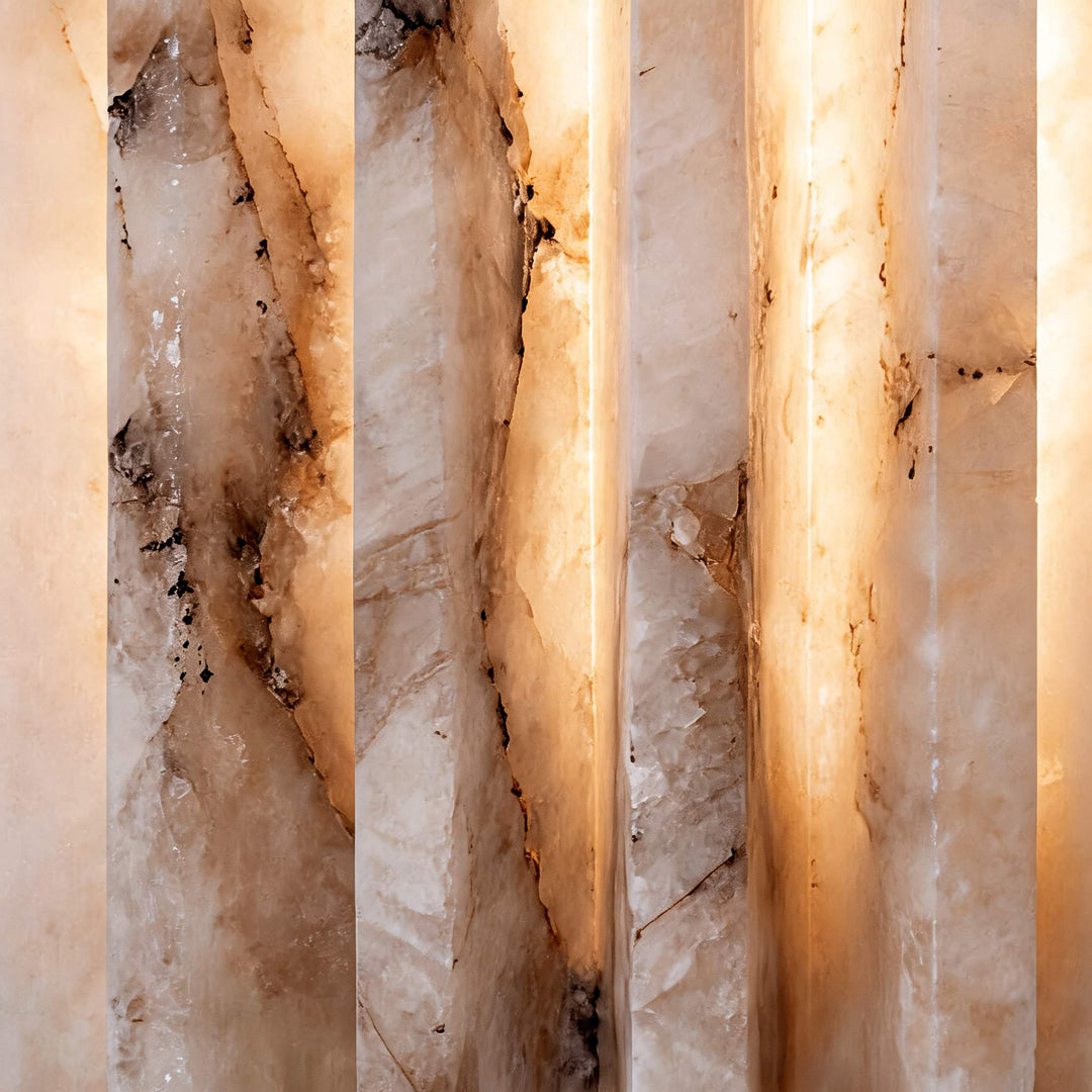 Modern Wall Light Sconce Wall Mounted Alabaster with Adjustable Brightness for Home Decor