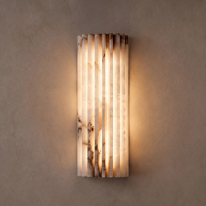 Modern Wall Light Sconce Wall Mounted Alabaster with Adjustable Brightness for Home Decor