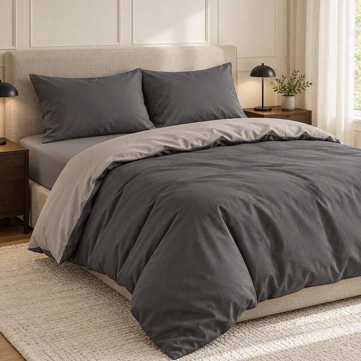 Pastel Aesthetic Bedding Set Double-Sided Duvet Cover Flat Sheet Cotton Comfortable