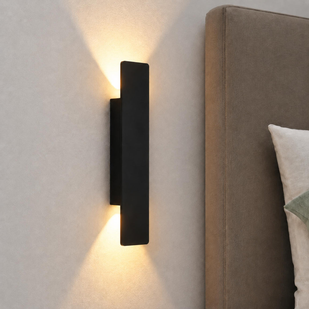 Modern Outdoor Wall Light Wall Mounted Aluminum 18W LED IP65 Weather Resistant for Exterior Use