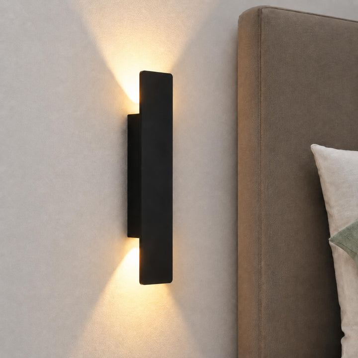 Modern Outdoor Wall Light Wall Mounted Aluminum 18W LED IP65 Weather Resistant for Exterior Use