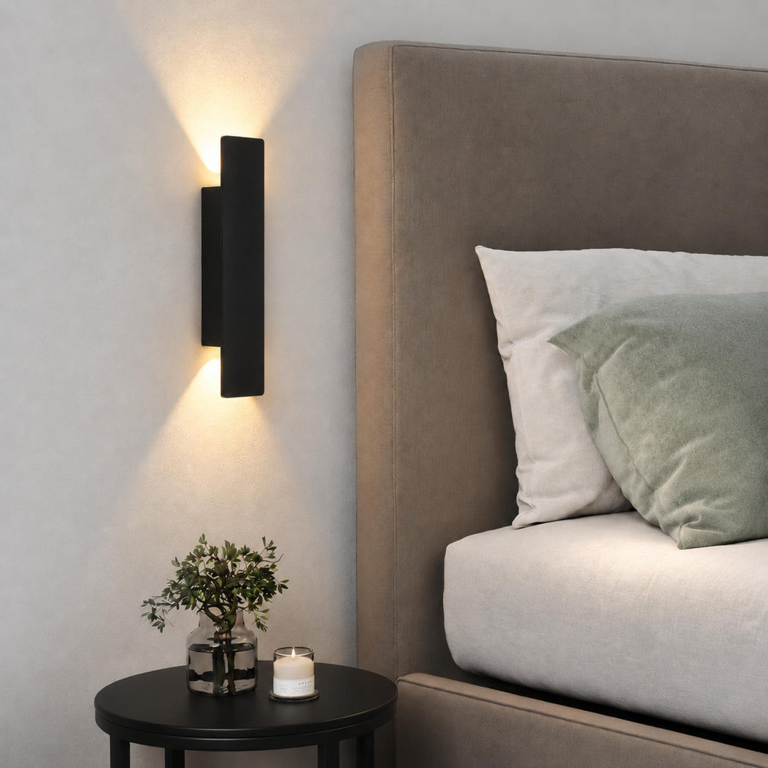 Modern Outdoor Wall Light Wall Mounted Aluminum 18W LED IP65 Weather Resistant for Exterior Use