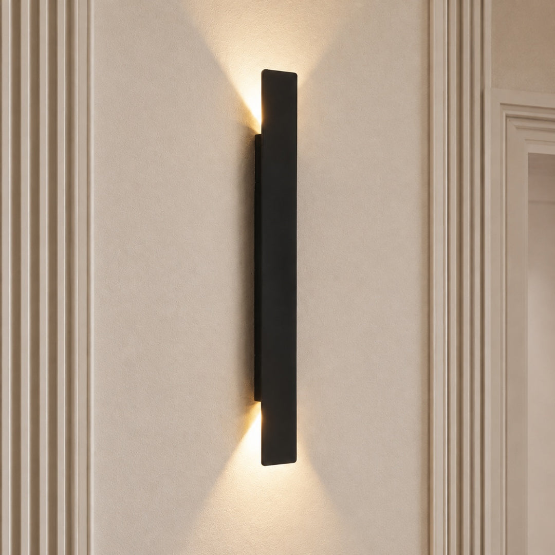 Modern Outdoor Wall Light Wall Mounted Aluminum 18W LED IP65 Weather Resistant for Exterior Use