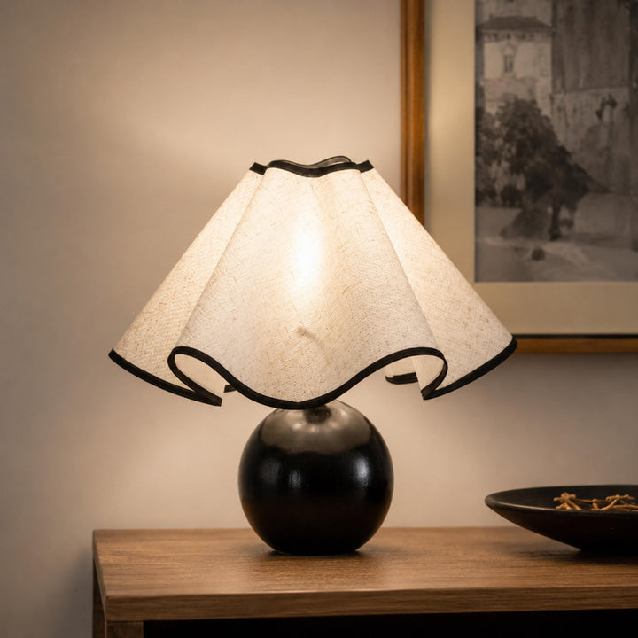 Modern Table Lamp with Adjustable Shade Metal Base LED Compatible for Home Office Lighting