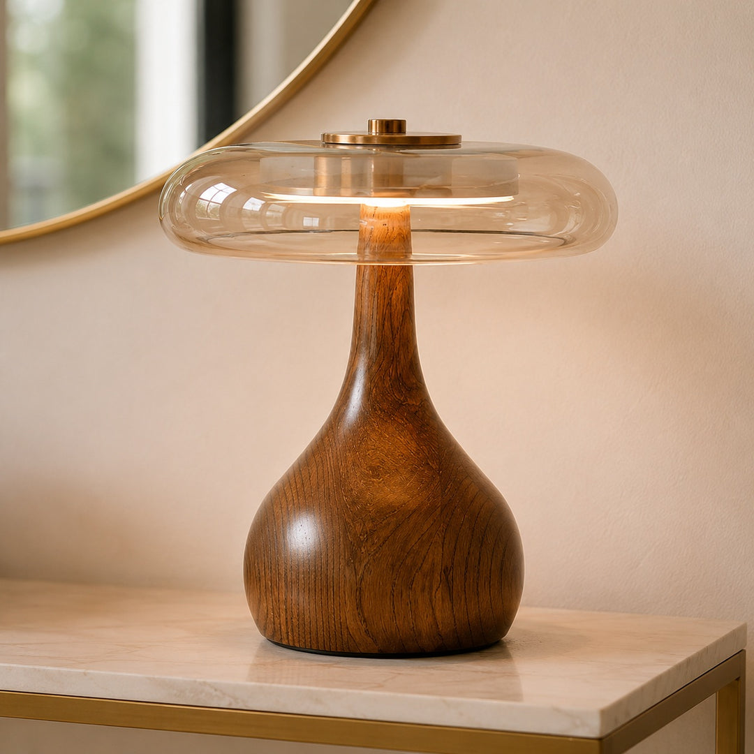Modern Table Lamp with Adjustable Shade and Metal Base for Home Office and Bedside Lighting