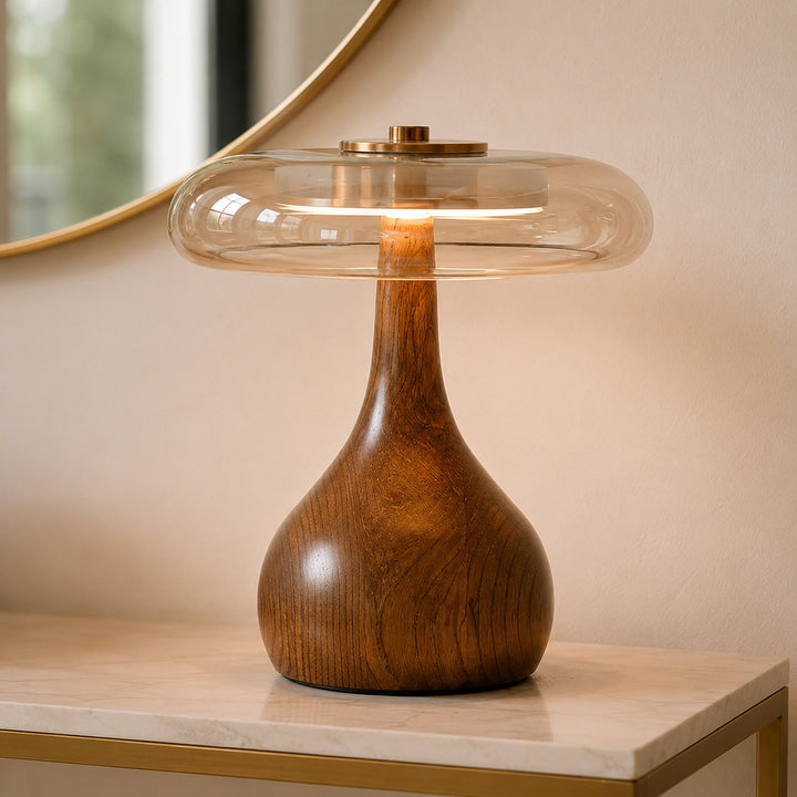 Modern Table Lamp with Adjustable Shade and Metal Base for Home Office and Bedside Lighting