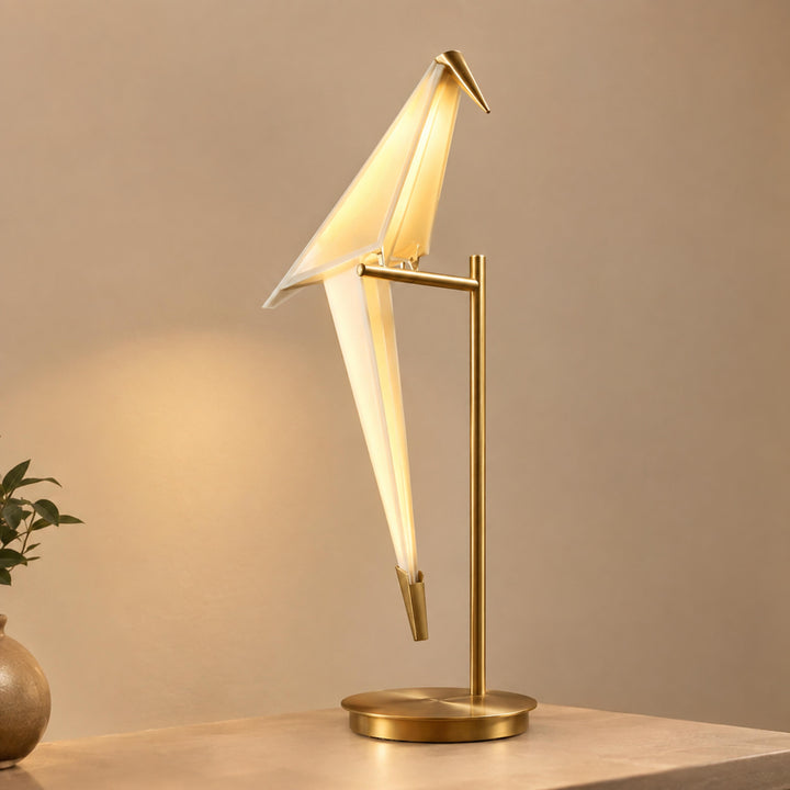 Modern Table Lamp Adjustable Metal Base LED Light for Bedroom and Living Room