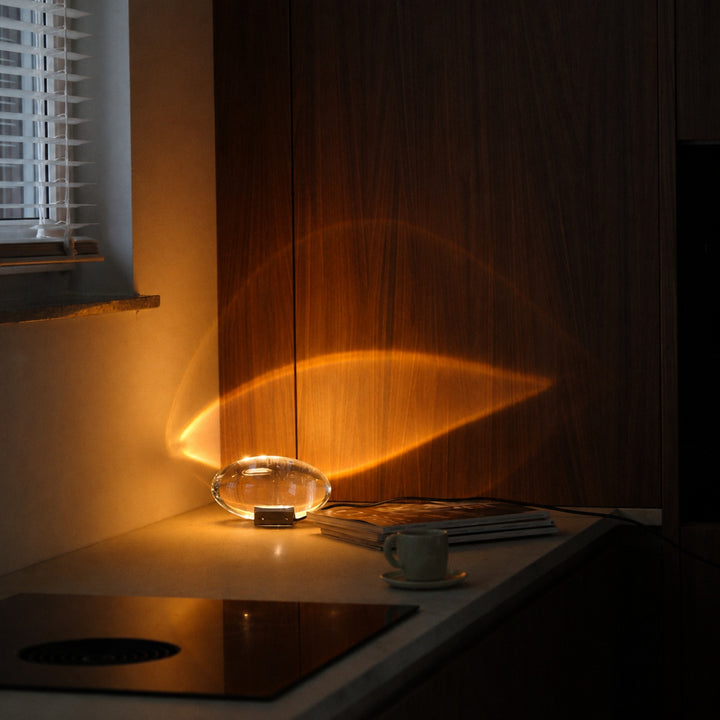 Modern Table Lamp with Adjustable Shade Metal Base LED Lighting for Bedroom or Living Room