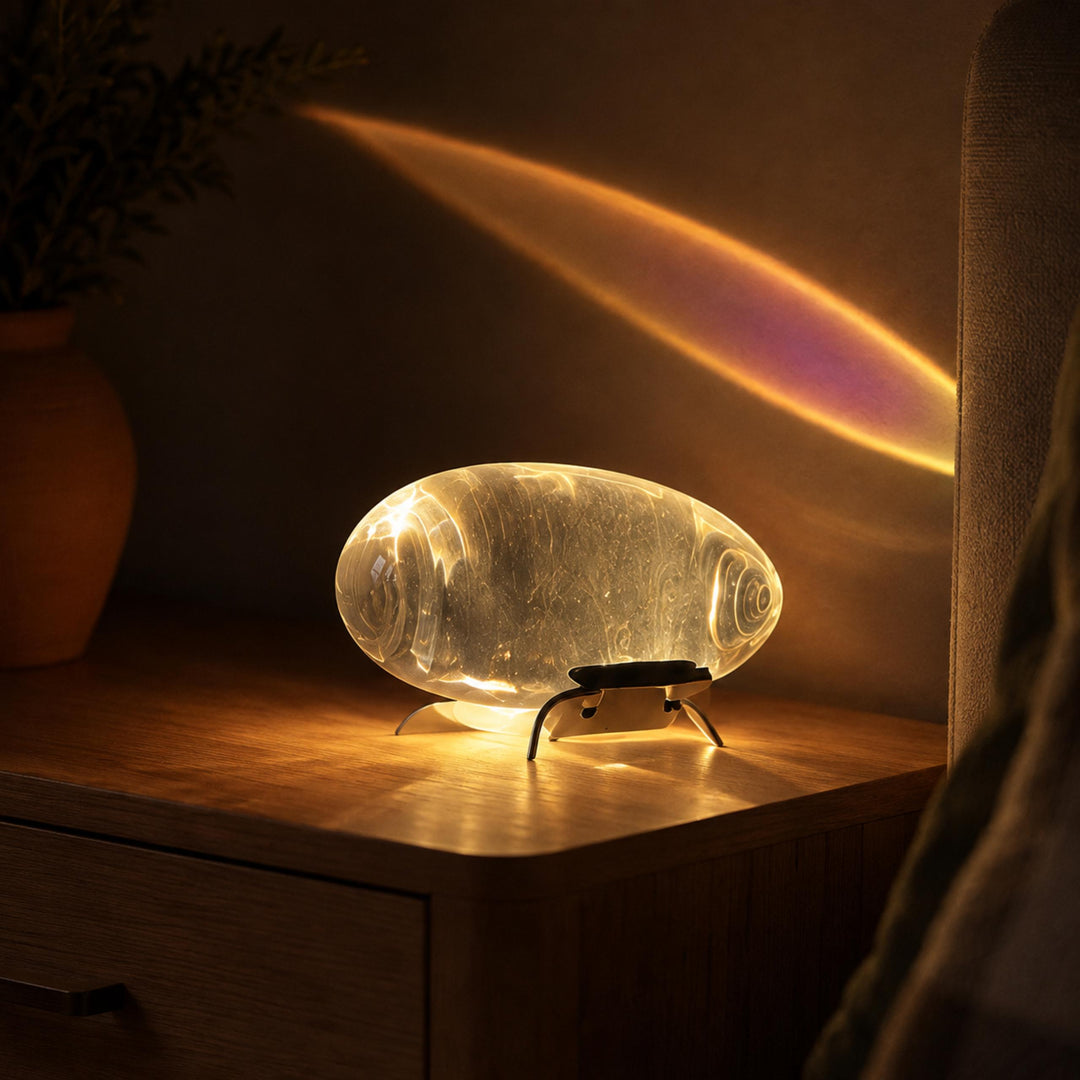 Modern Table Lamp with Adjustable Shade Metal Base LED Lighting for Bedroom or Living Room