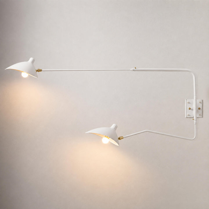 Modern Multi-Arm Wall Sconce Adjustable Metal LED Lighting for Indoor Wall Lights