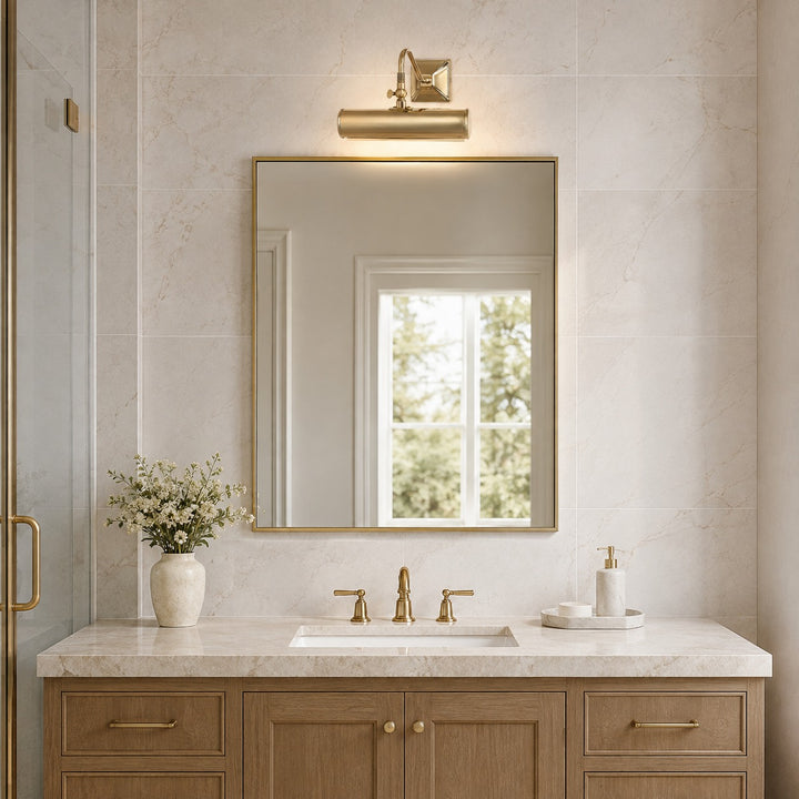 Modern Brass Wall Light Adjustable Arm LED Wall Mounted Sconce for Indoor Lighting